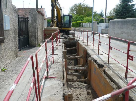 Début des travaux d'assainissement sur la RD115 à l'automne 2009