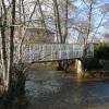 Passerelle sur la Thoranche reconstruite après la crue du 2 novembre 2009